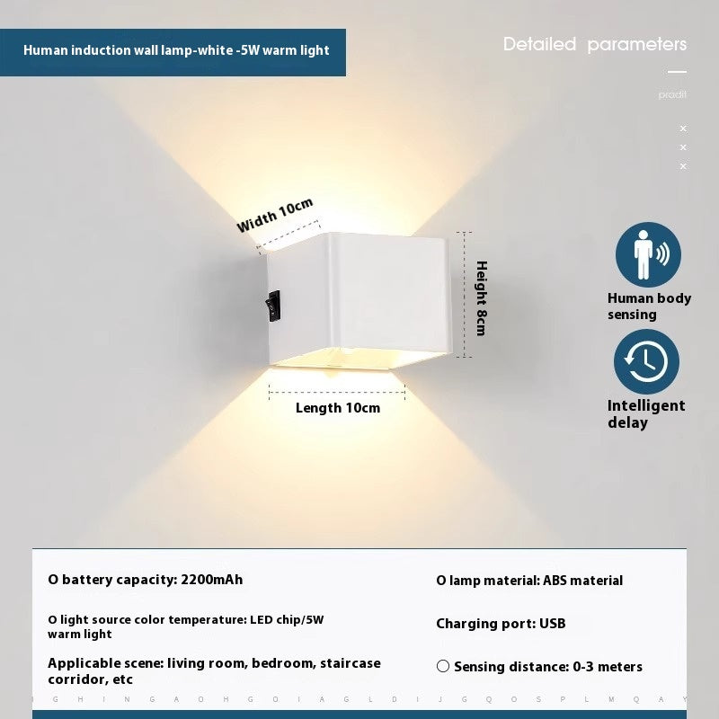 Charging Induction Wall Lamp Aluminum Magnetic Suction