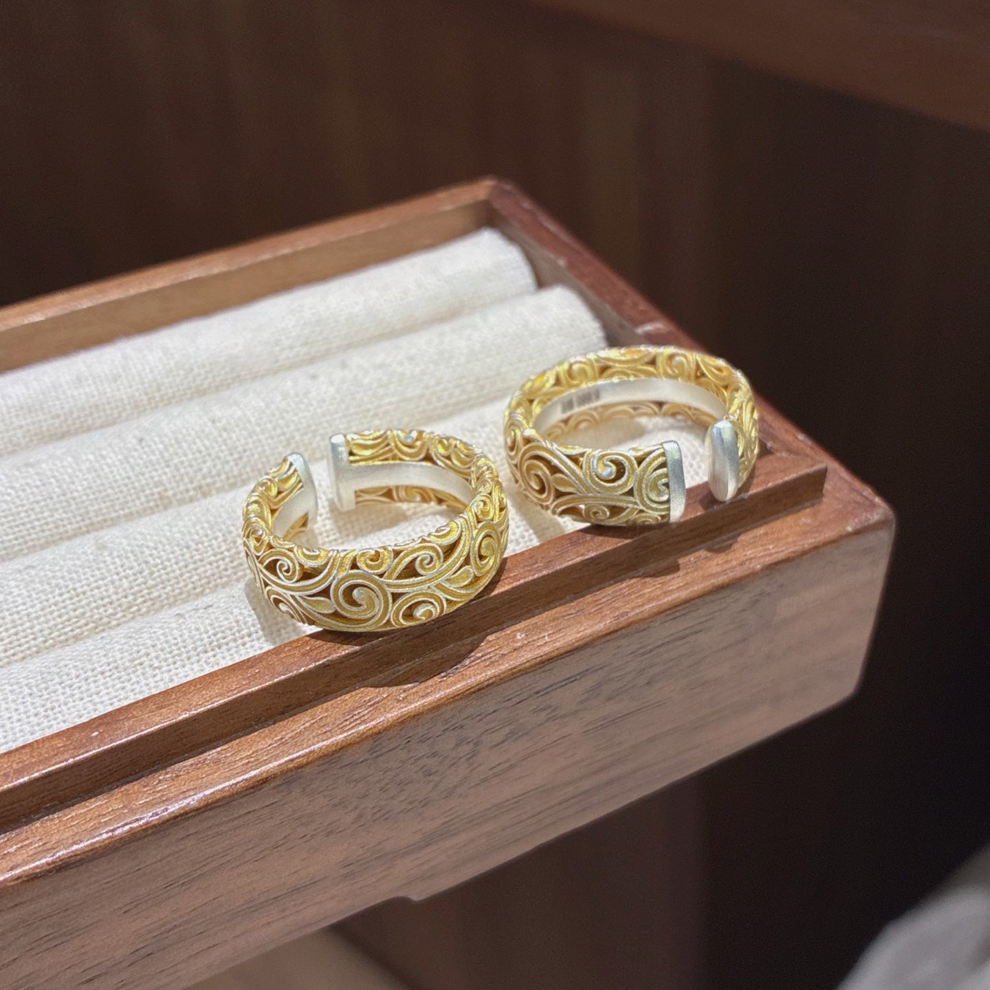 1pcs 999.9 Sterling Silver Filigree Cloud Statement Ring, Luxury Retro Style, Ideal For Birthdays & Holiday Gifts