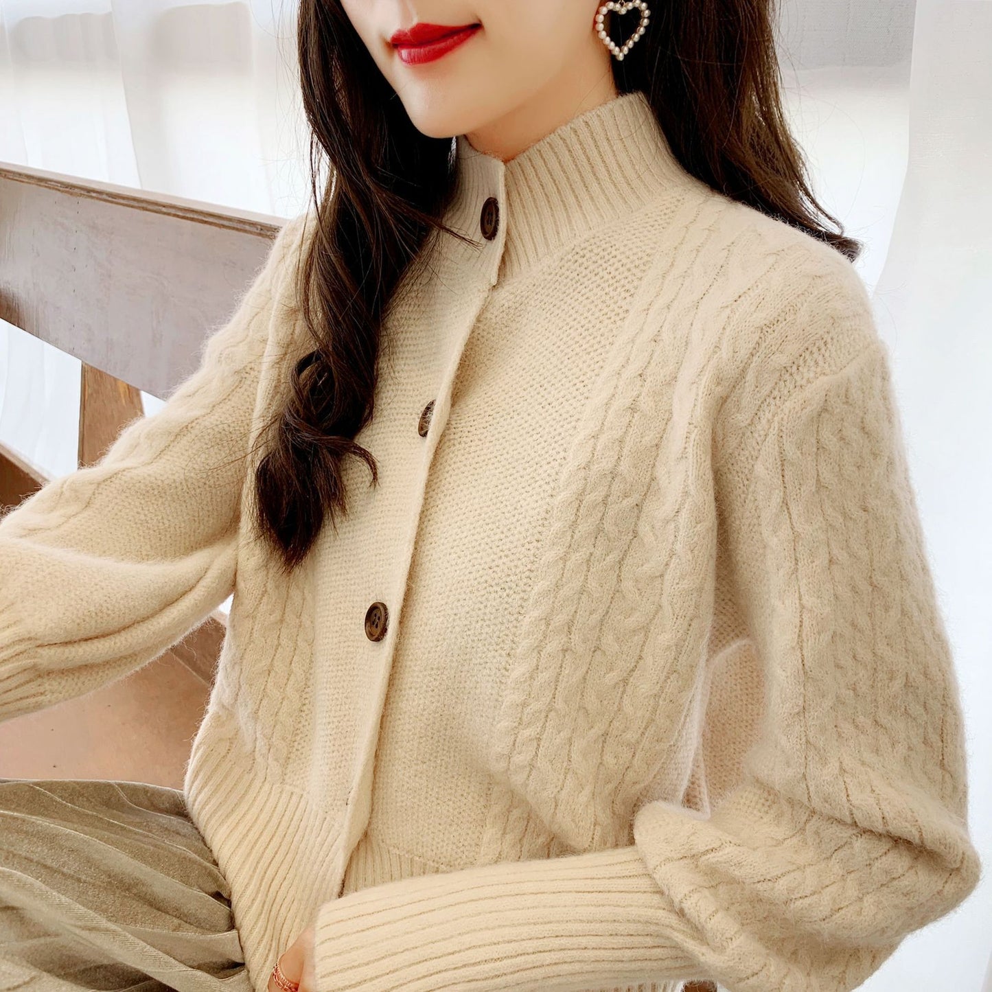 Women's Bandage Dress Outer Tops Outer Wear Korean Style
