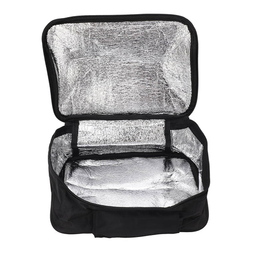 Portable Mini Car Microwave 12V Electric Oven Fast Heating Picnic Box For Travel Camping Food Cooking Black