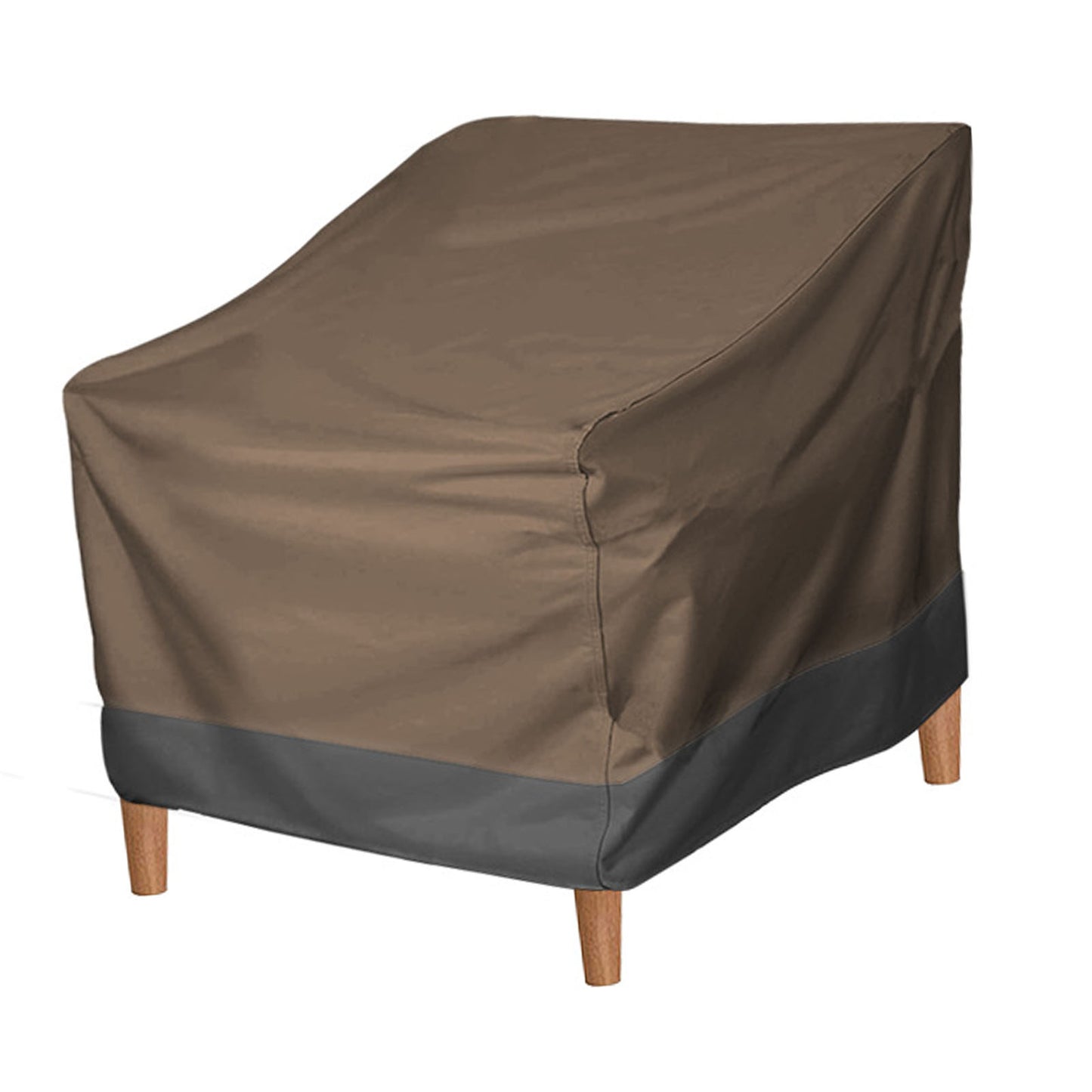 Patio Chair Cover Oxford Cloth Water Resistant Silver Coating Outdoor Furniture Cover For Home Lawn Patio Garden Coffee Black 190T