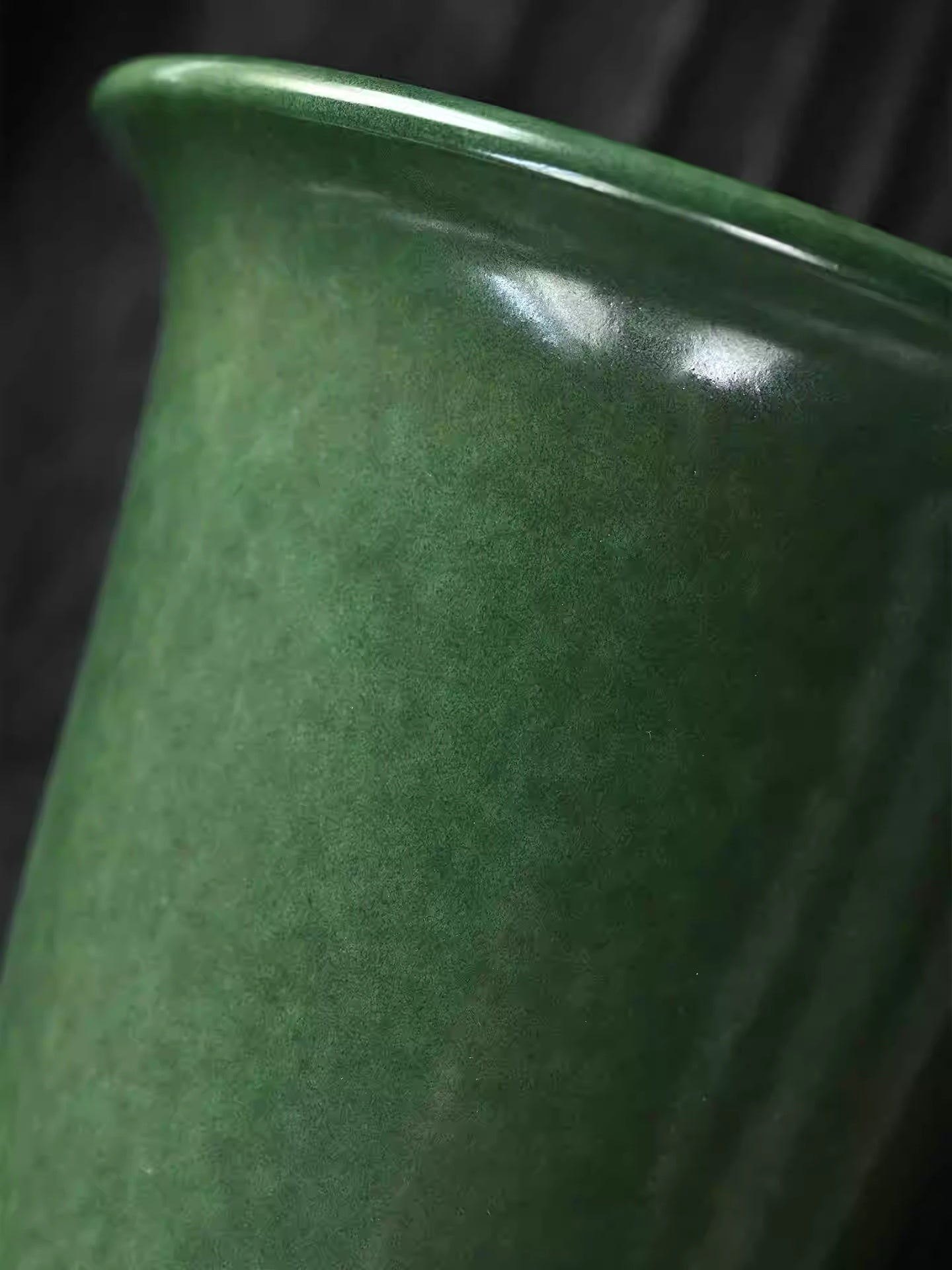 Zisha Ceramic Tea-foam Glaze Green-glazed Golden Bell Basin