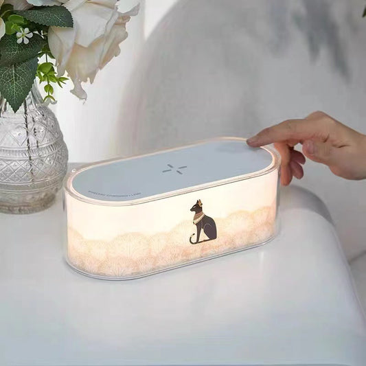Wireless Charging Multifunctional Bedside Small Night Lamp