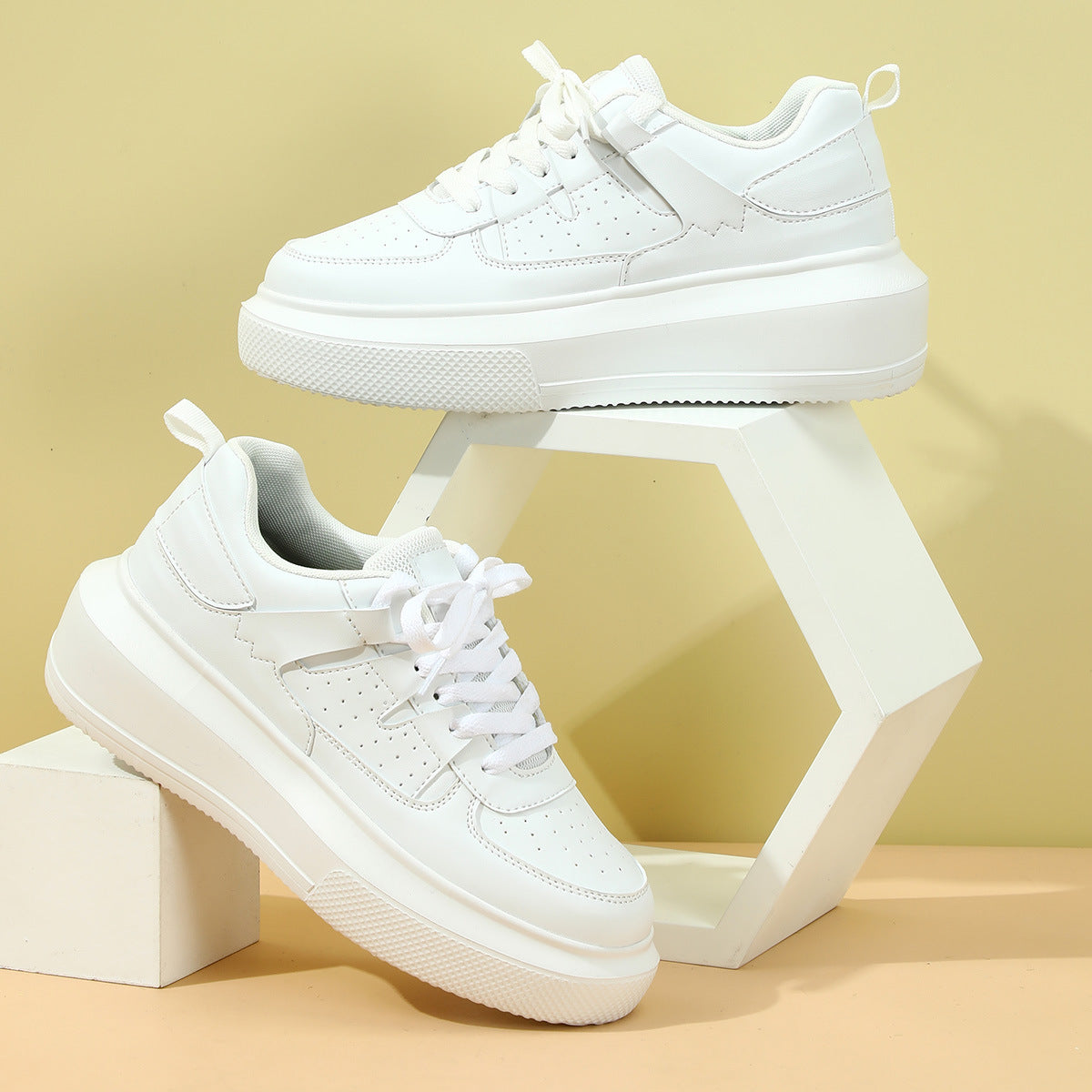 Platform Fashion Sneakers Lace-up Casual Sports Shoes