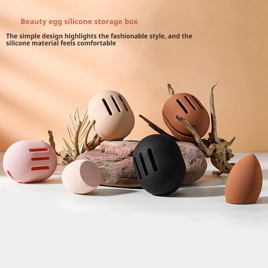 Travel Easy To Carry Dustproof And Breathable Cover New Silicone Beauty Blender Storage Box