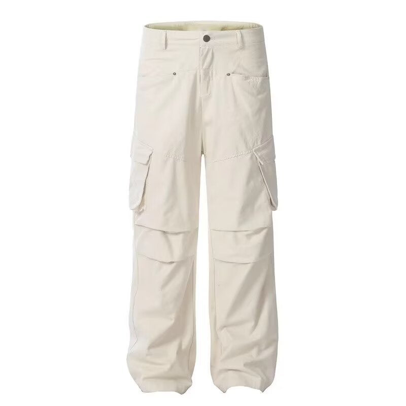 Loose-fit Pleated Paratrooper-style Niche Outdoor Tactical Pants