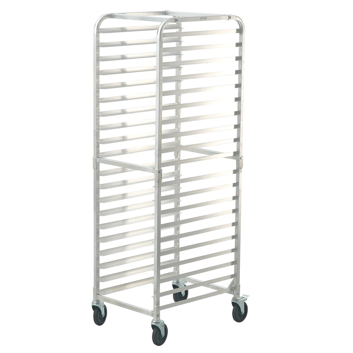 Bun Pan Rack, 20-Tier Commercial Bakery Racks With Brake Wheels, Aluminum Racking Trolley Storage For Half & Full Sheet, Speed Rack For Kitchen Home, Bread Baking Equipment, 26'L X 20.4'W X 70'H