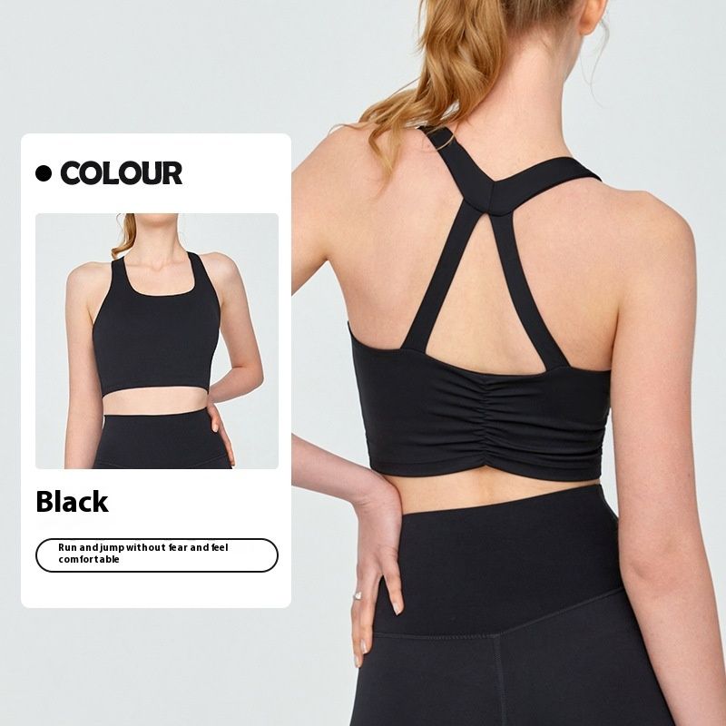 Nude Feel Yoga Vest With Chest Pad Sports Underwear