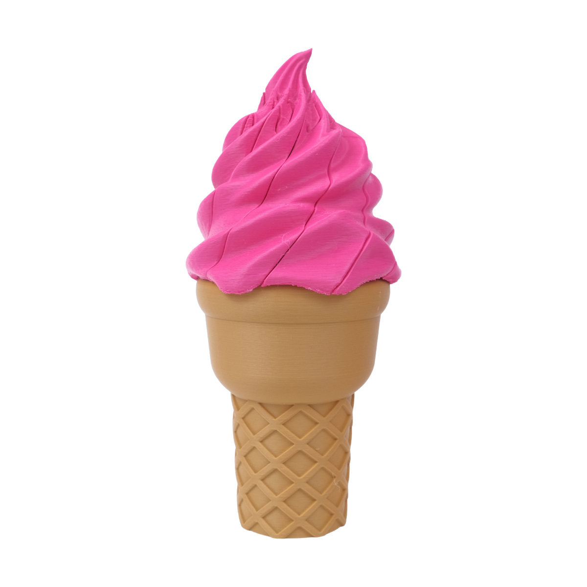 3D Printed Deformable Ice Cream Sword Ornament, Creative Twist Ice Cream Cone Decor Prop
