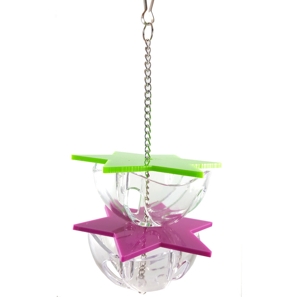Parrot Bite Toy Multi-layer Feeding Box