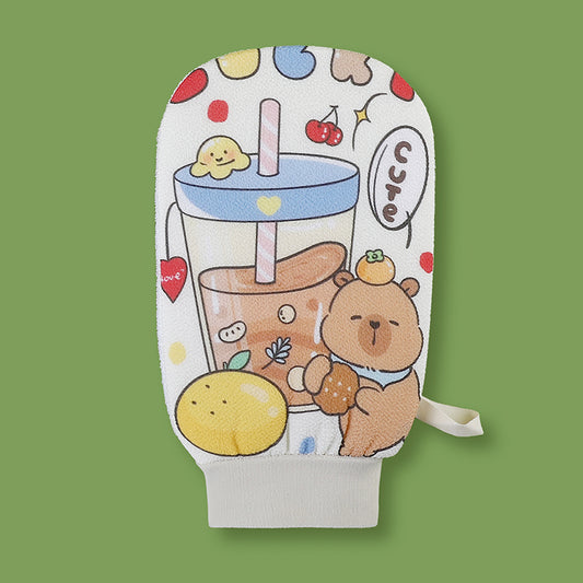 Cartoon bath towel-milk tea model-1 piece
