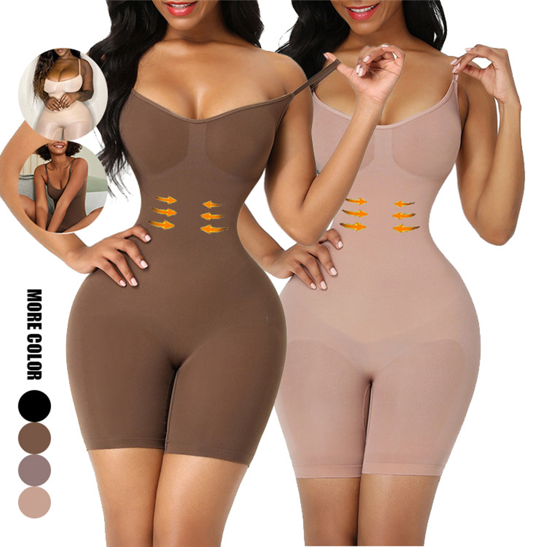 Women's Tummy Control, Butt Lifter Shapewear Bodysuit, Seamless Full Body Compression Faja For Women