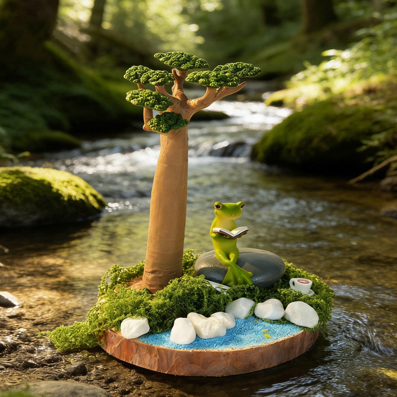 Desktop Courtyard Scene Creative Birthday Gift Healing Ornament