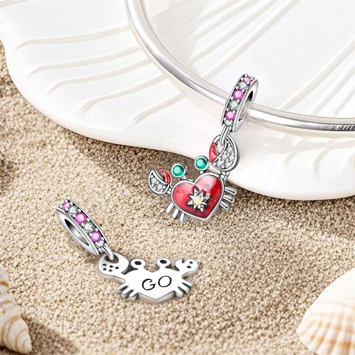 Ocean Series Colorful Crab DIY Beading Accessories