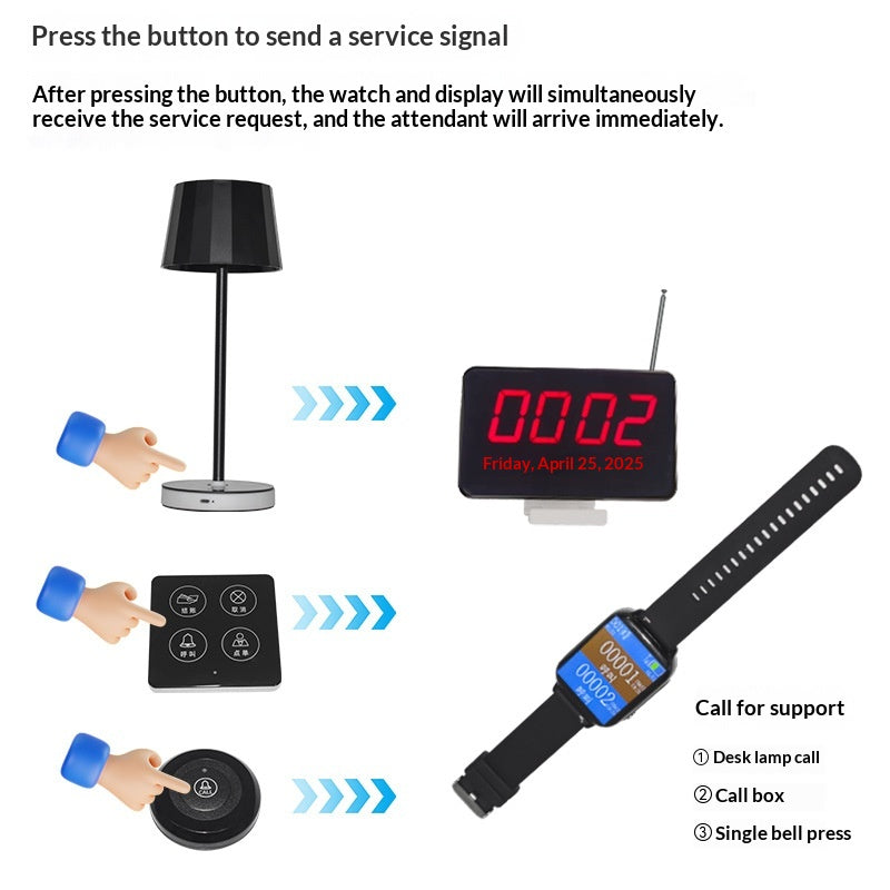 Restaurant Calling System Hotel Bar Light Luxury Ambiance USB-Charging Touch-Control Table Lamp