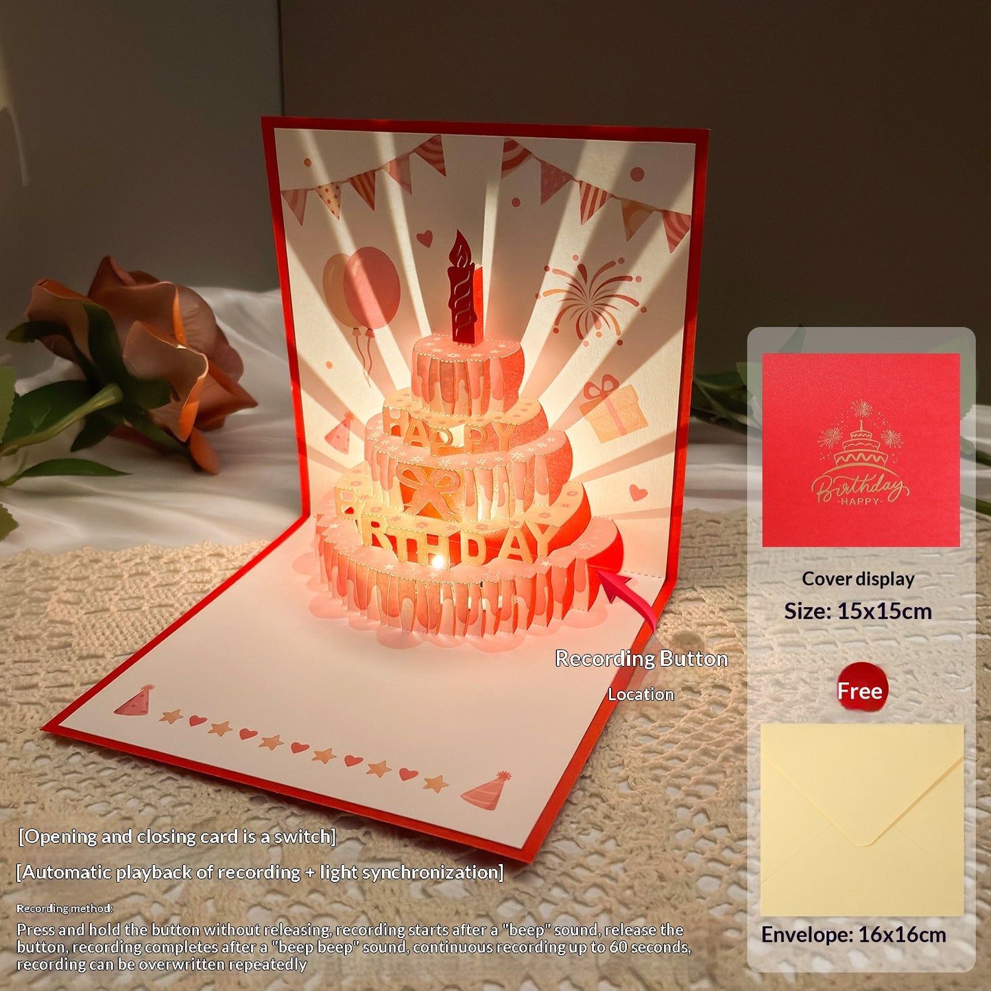 Music And Light Birthday Greeting Card Gift