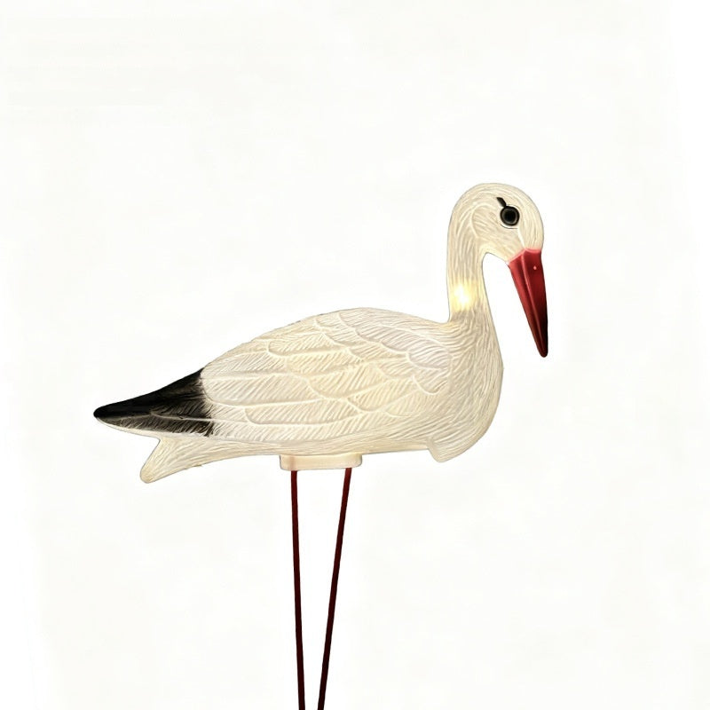 Simulation Plastic White Crane Outdoor Garden Landscape Decoration Piece