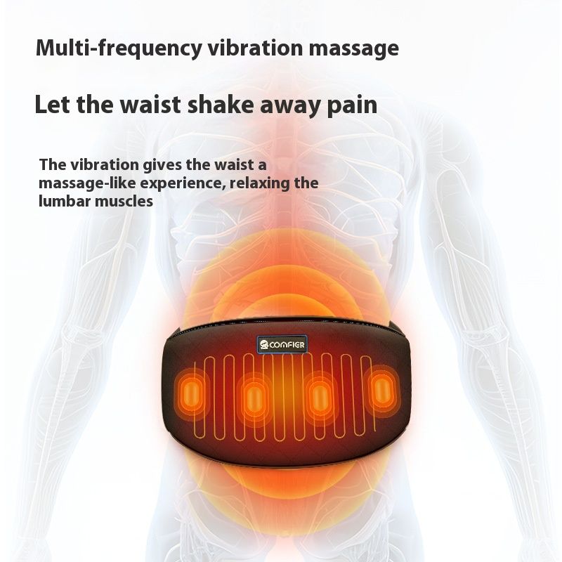 Waist Massager Lumbar Muscle Strain Hot Compress Physiotherapy Vertebra Care Press