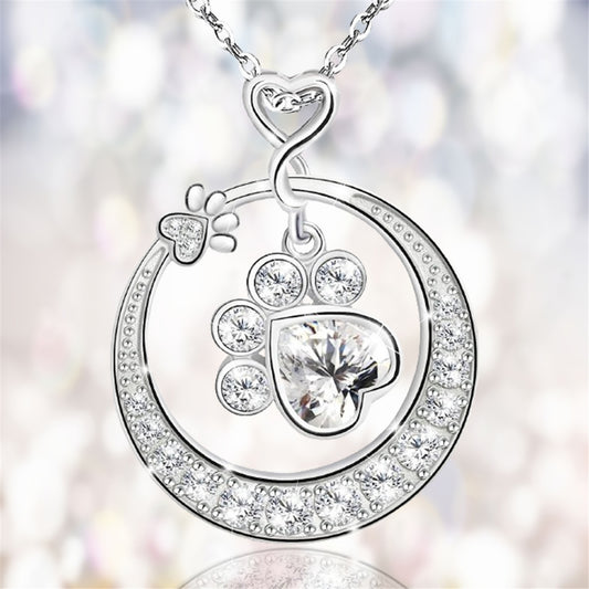 Disc Diamond Star Moon Smart Necklace