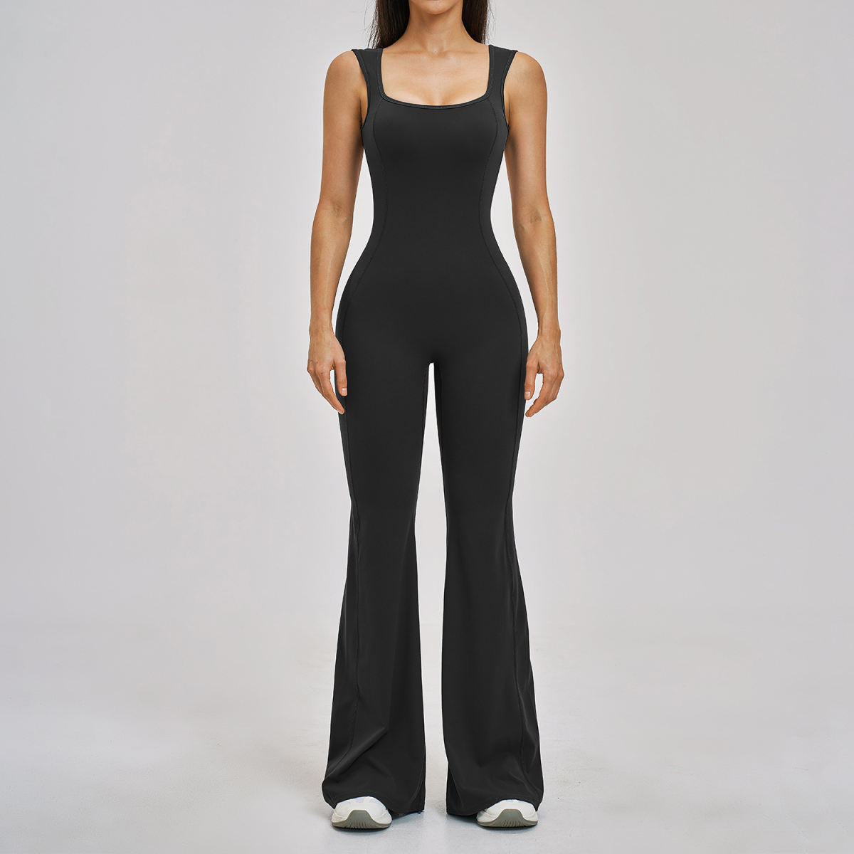 Sports Yoga Back-flattering One-piece Outfit Slightly Flared Fitness Yoga Wear
