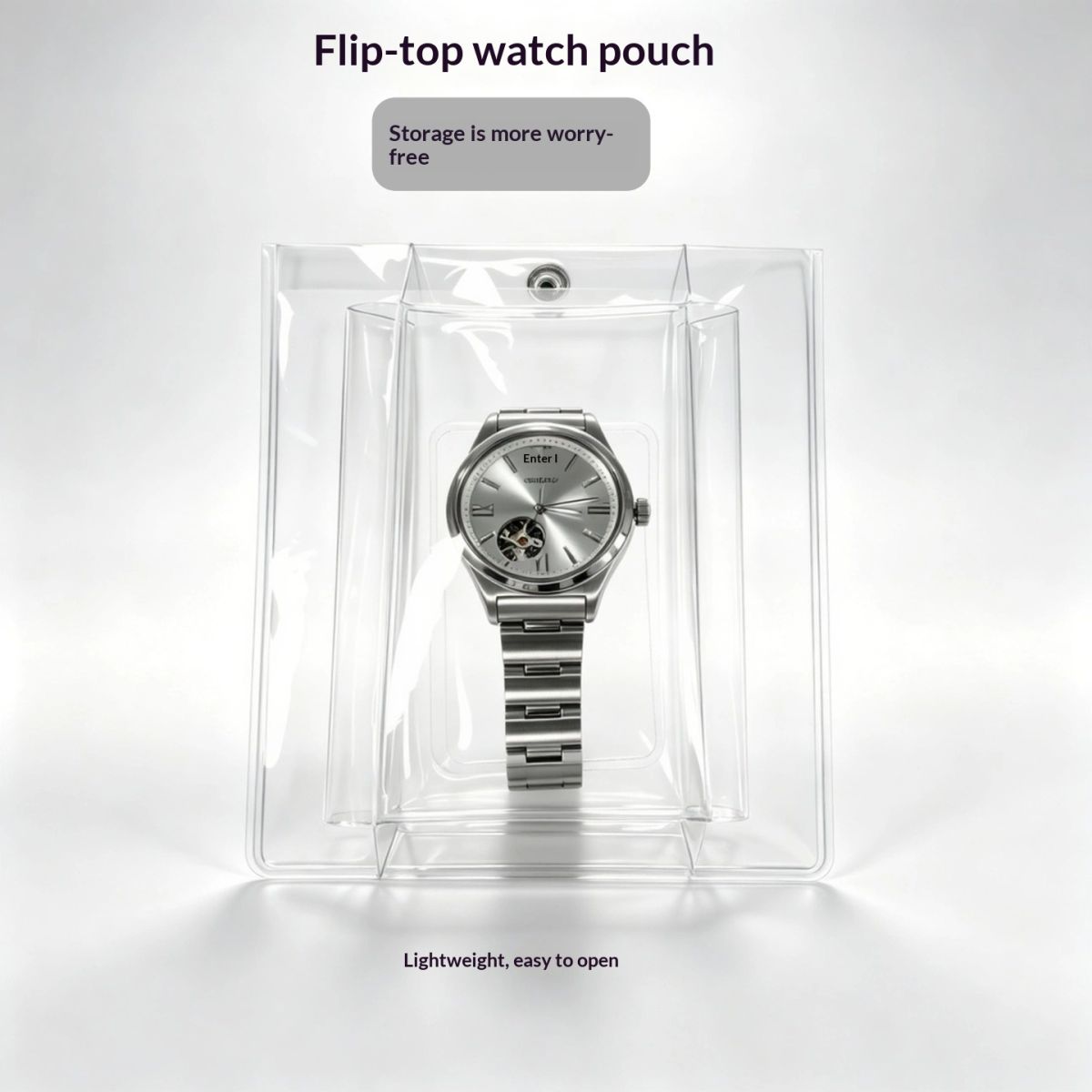 Jewelry Storage Watch Pouch Transparent PVC Packaging