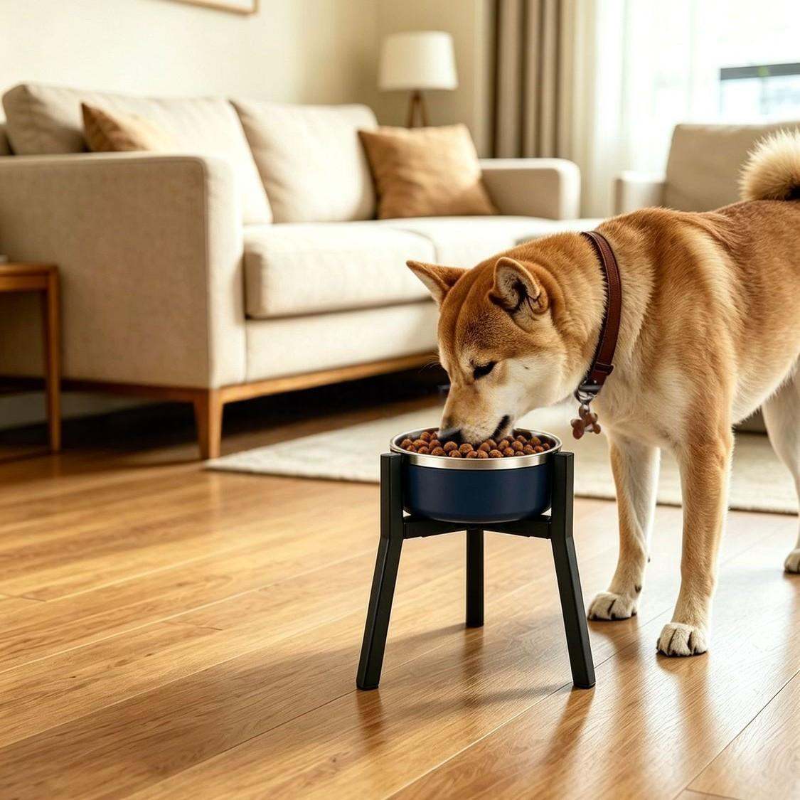 Adjustable Dog Bowl Pet Feeder Stand