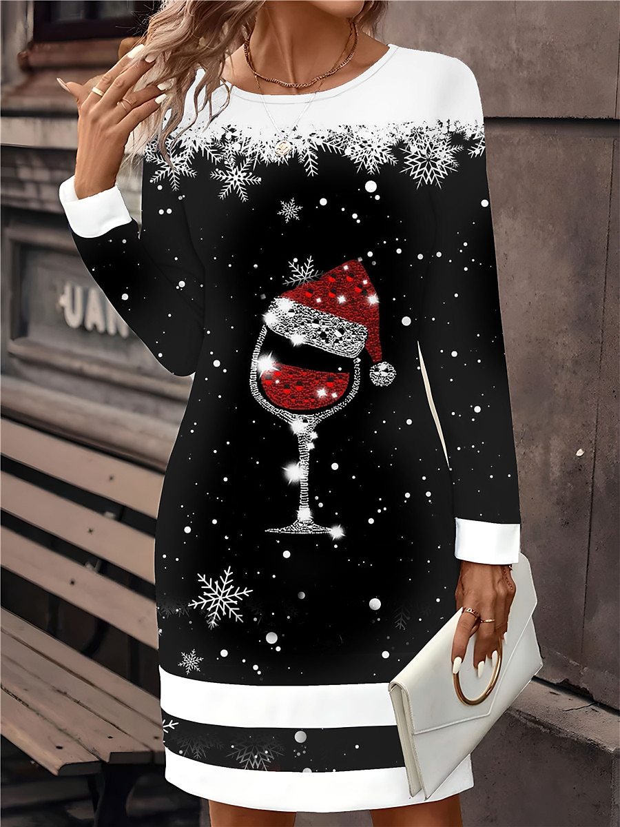 Women's Sweater Mini Dress Active Fashion