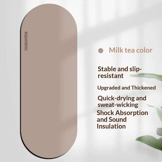 Oval Shaped Rubber Yoga Mat With Anti Slip Grip
