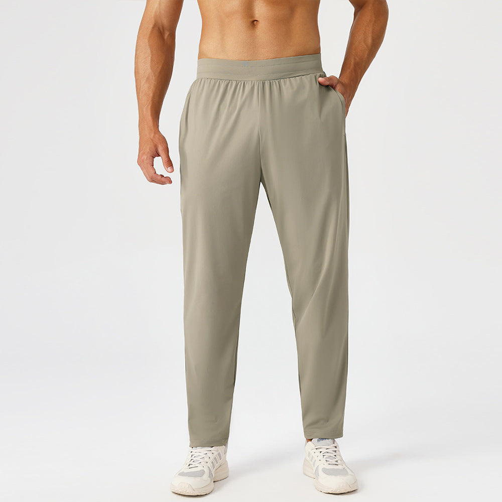 Men's Sporty Casual Long Pants, Quick-Drying And Breathable Fitness Running Trousers