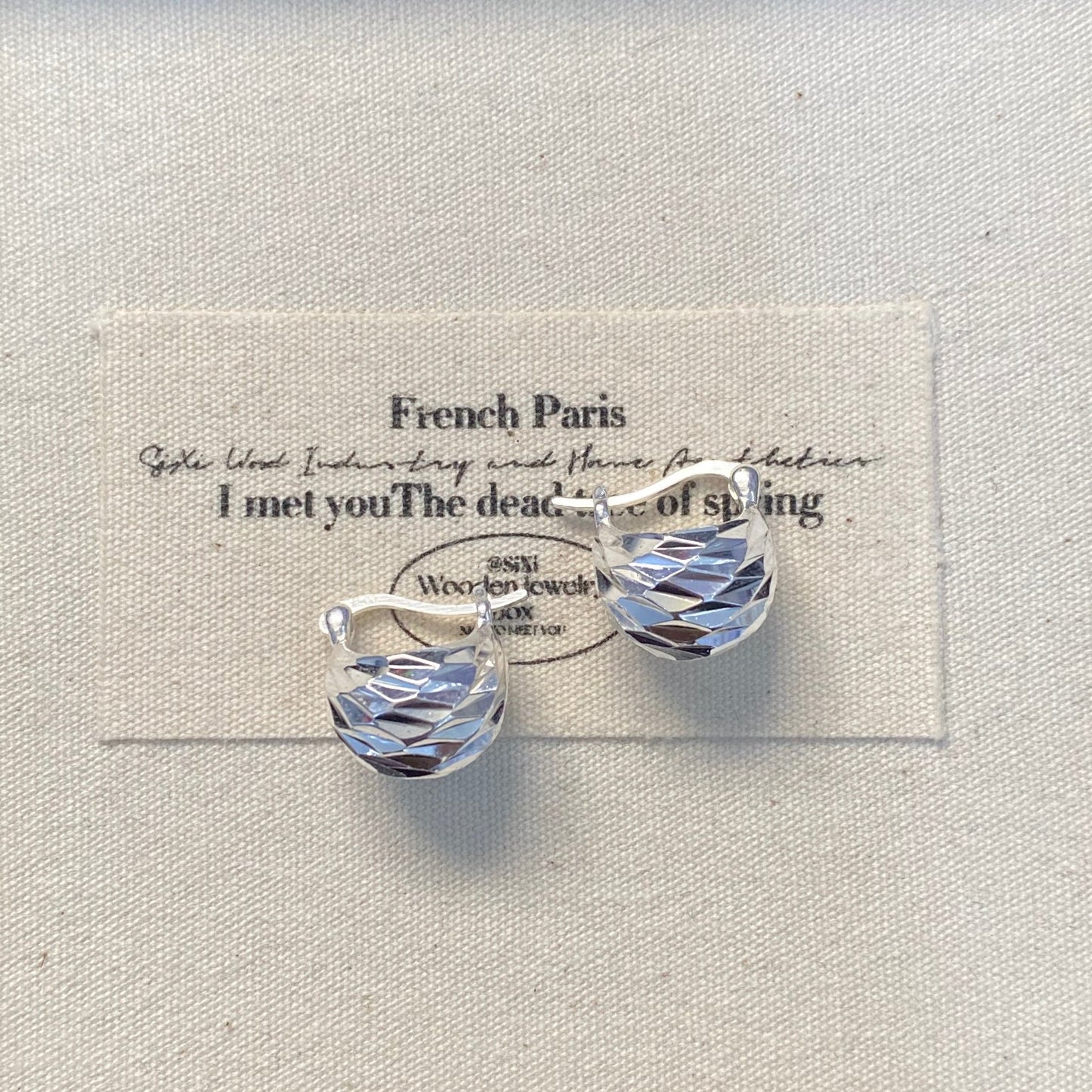 1 Pair 999 Sterling Silver Faceted Cut Hoop Earrings, Minimalist & Elegant, Perfect For Daily, Dating & Business, Ideal Valentine's Gift