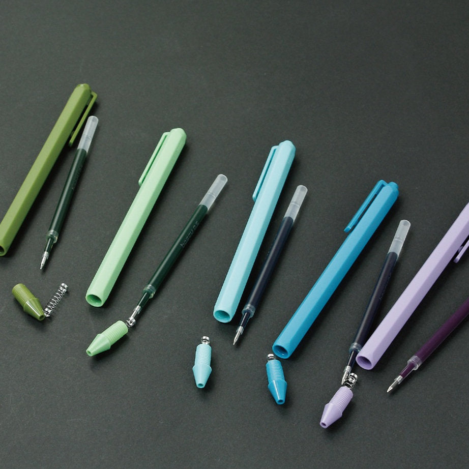 Retro Color Gel Pen Hexagonal Push K-35