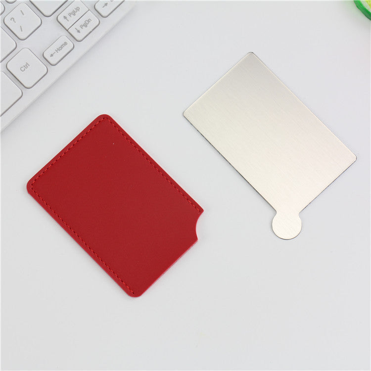 Stainless Steel Mirror Makeup Card Mirror Gift Portable Mirror
