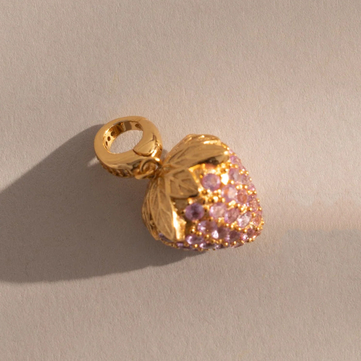 Fruit-themed Fully Diamond-encrusted Pendant Accessories
