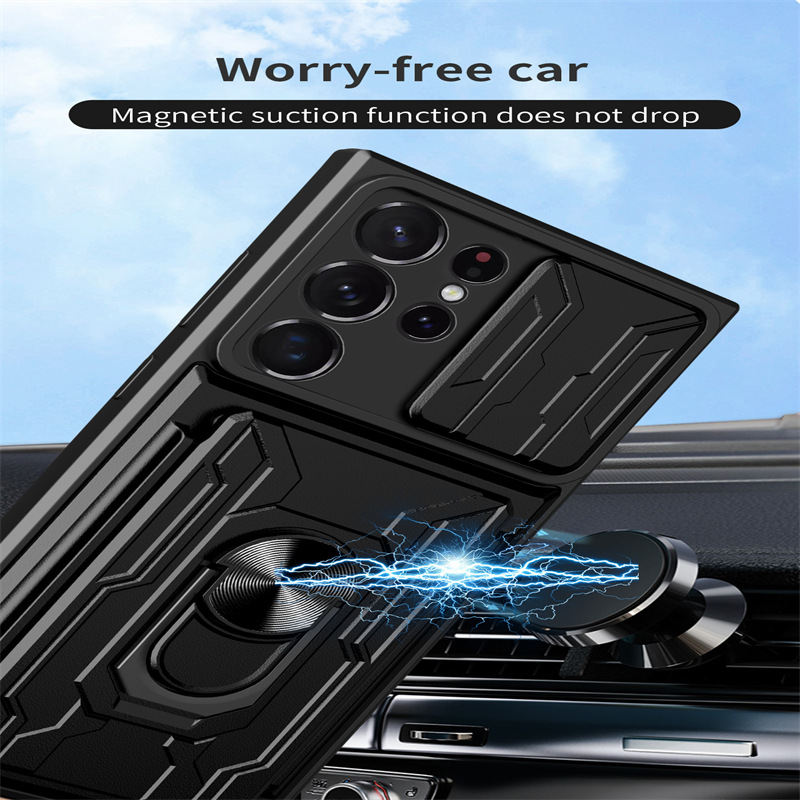Mobile Phone Shell Armor Sliding Window Drop-resistant Protective Cover