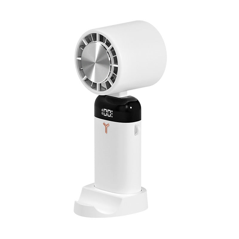 Digital Display Desktop Folding Mini New Type Leafless Cooling Handheld Fan