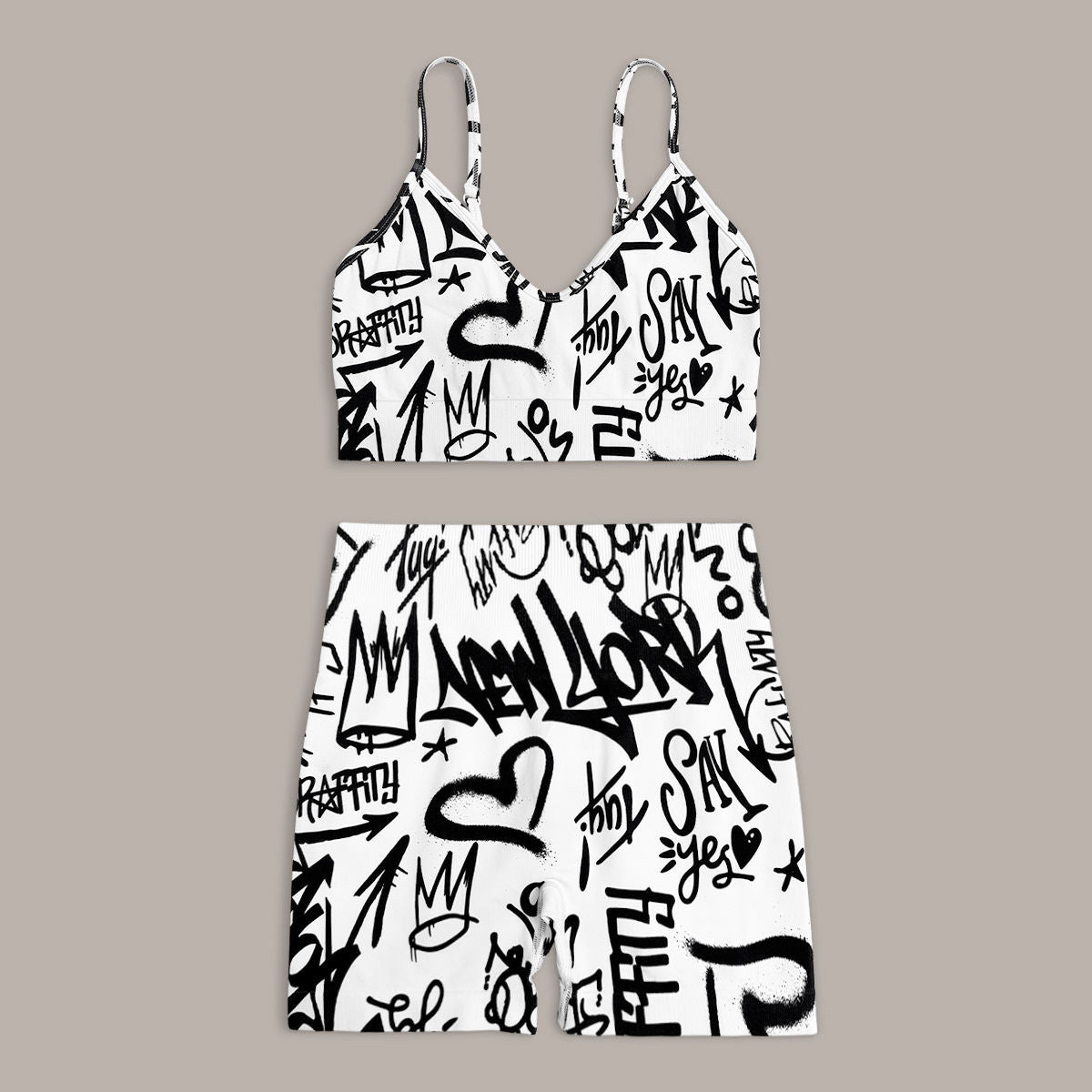 Latest Fashionable Printed High-Elastic Yoga Sports Vest