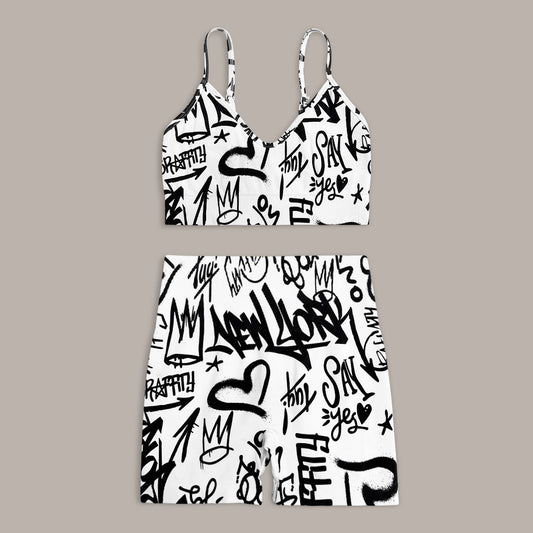 Latest Fashionable Printed High-Elastic Yoga Sports Vest
