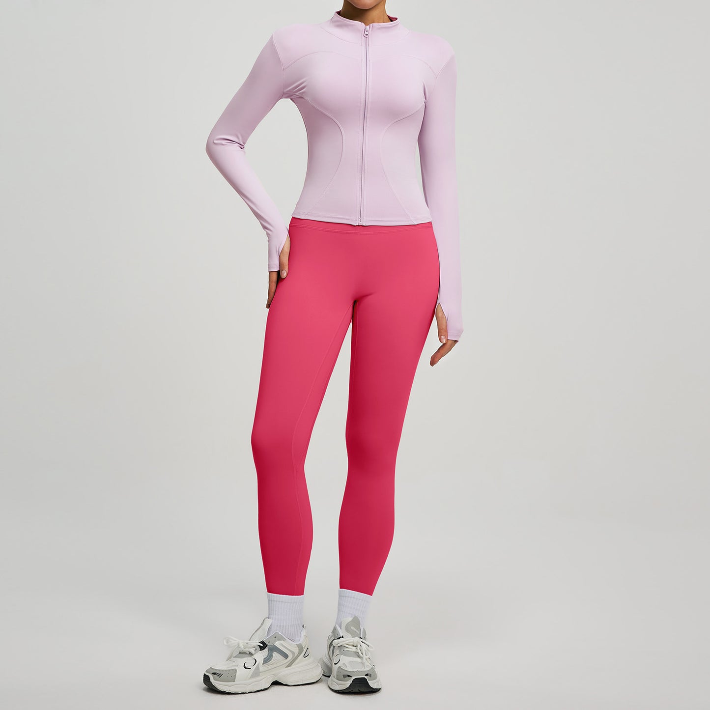 Fitness High-waist Butt-lifting Running Two-piece Set