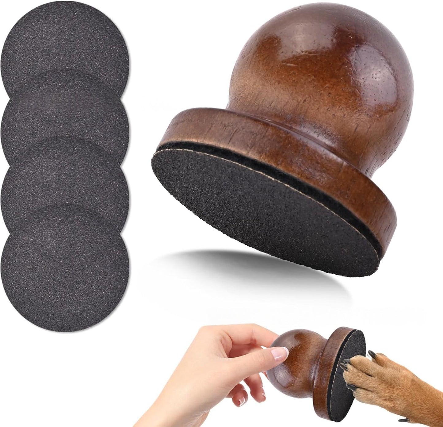 Wooden Pet Nail File Scraper Magic Claw