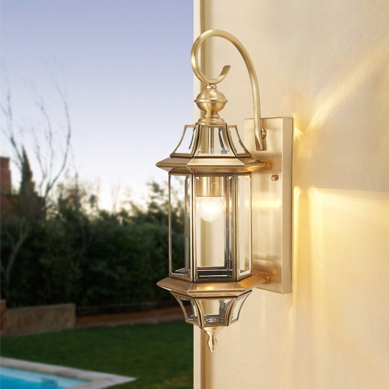 Nordic-style Fashionable All-copper Wall Lamp Outdoor Waterproof Wall Light