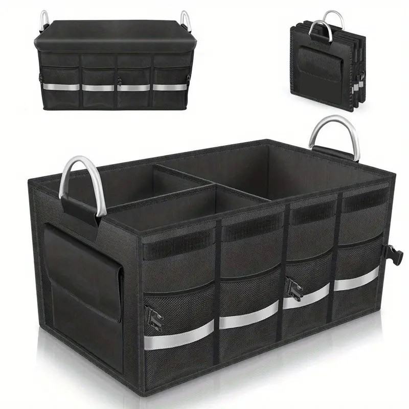 Large Car Boot Organiser Heavy Duty Collapsible Foldable Tidy Storage Trunk Box
