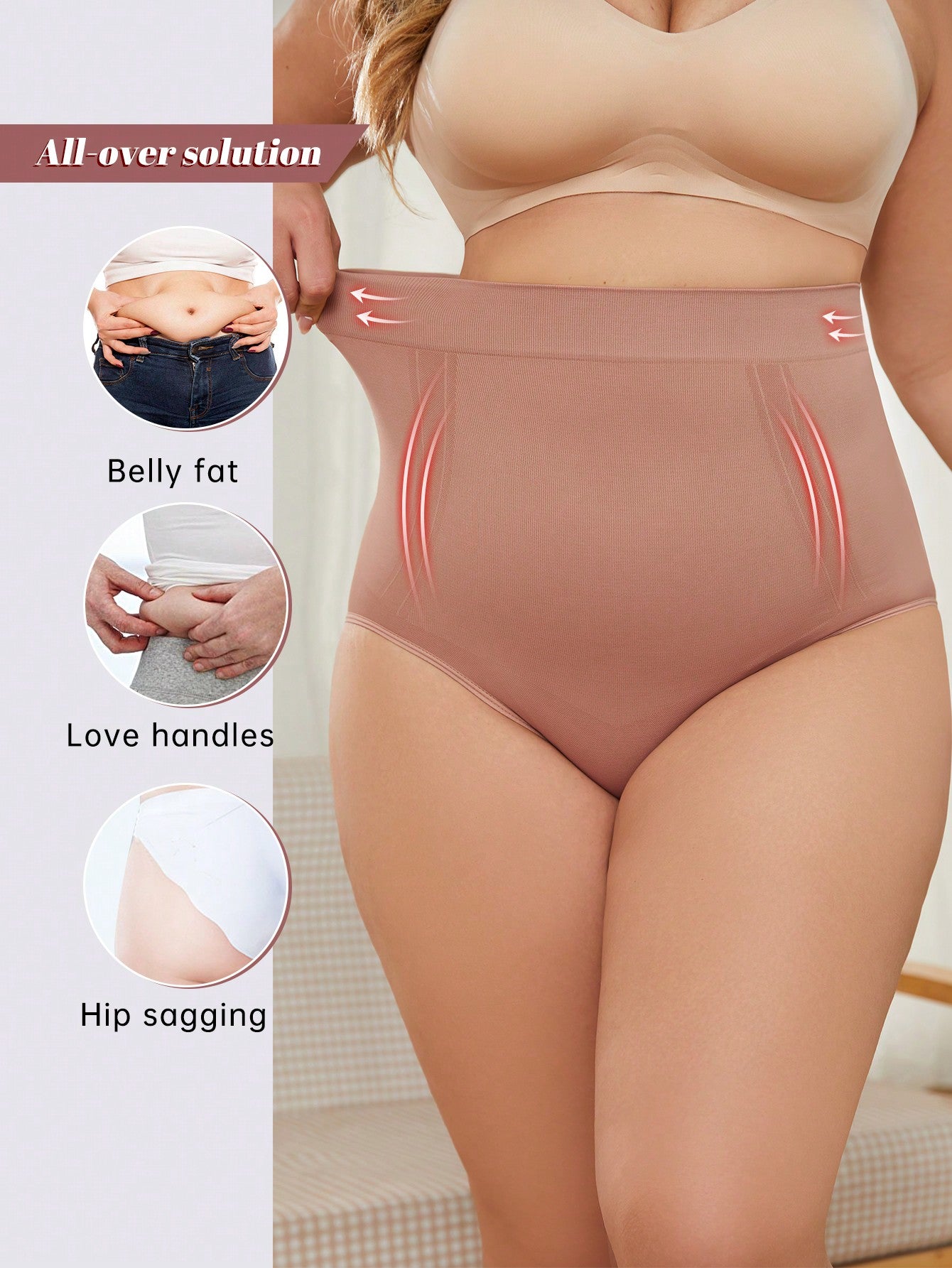 High-Waisted Shapewear Shorts For Women Tummy Control Butt Lifter Thigh Slimmer Seamless Body Shaper