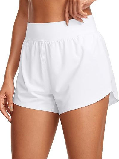 Women's Sports Shorts, Outdoor Casual Quick Drying Split Three Part Shorts, Yoga Fitness Training Running Shorts
