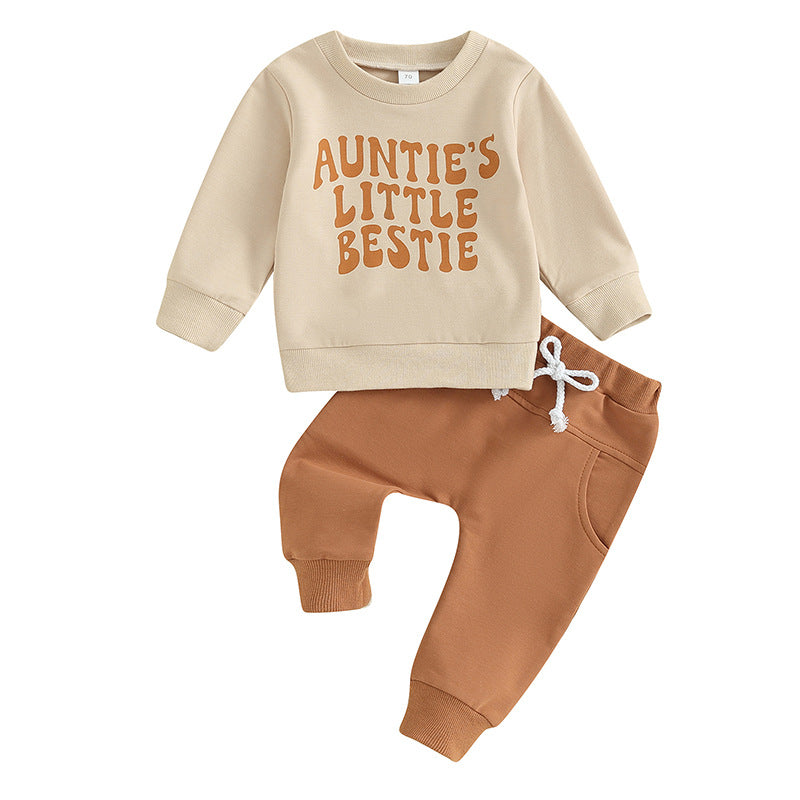 Korean-style Casual Top And Pants Set