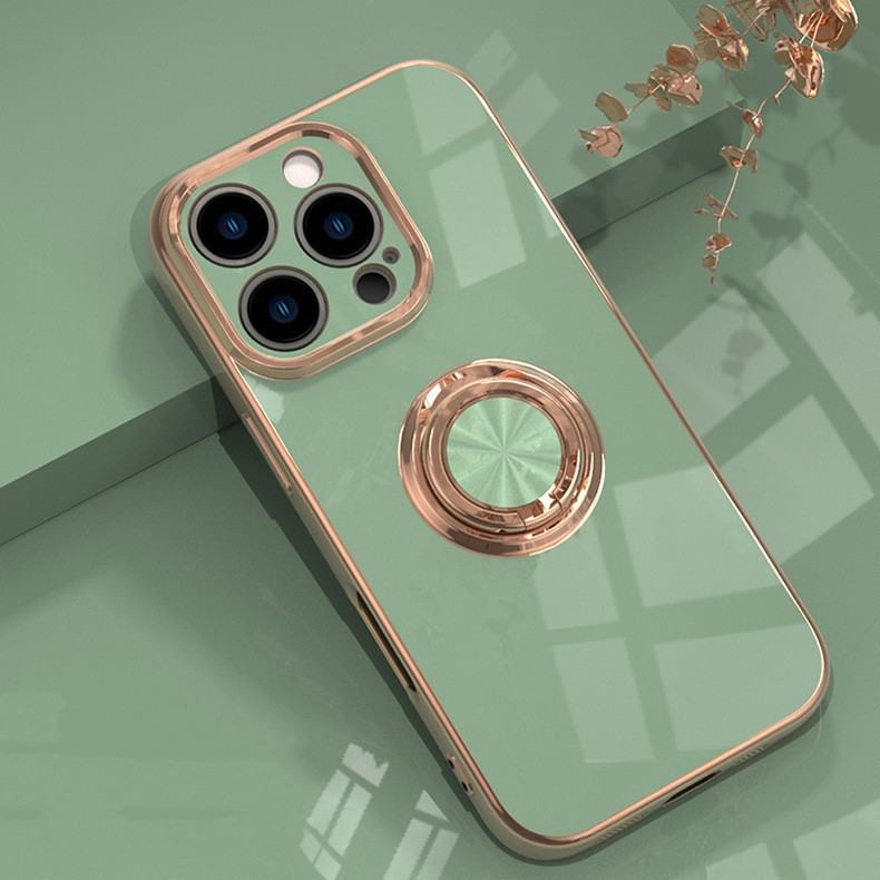 Electroplated Ring Protective Sleeve Car-mounted Mobile Phone Case