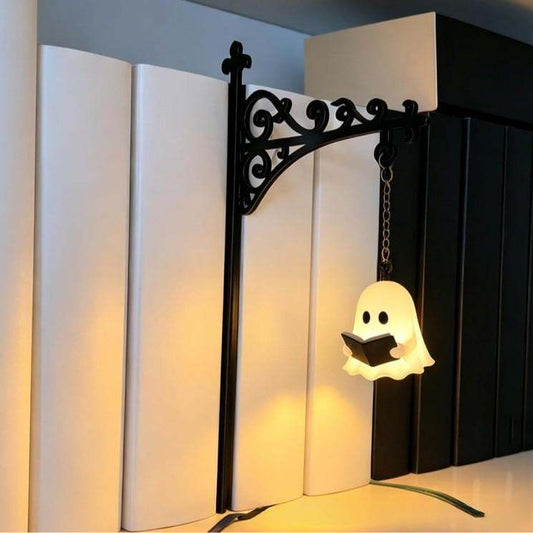 LED Bookshelf Lamp Library Lantern Mini Night Light Book Library Nook Decor Creative Reading Gift For Halloween Bedroom Home Office Desk