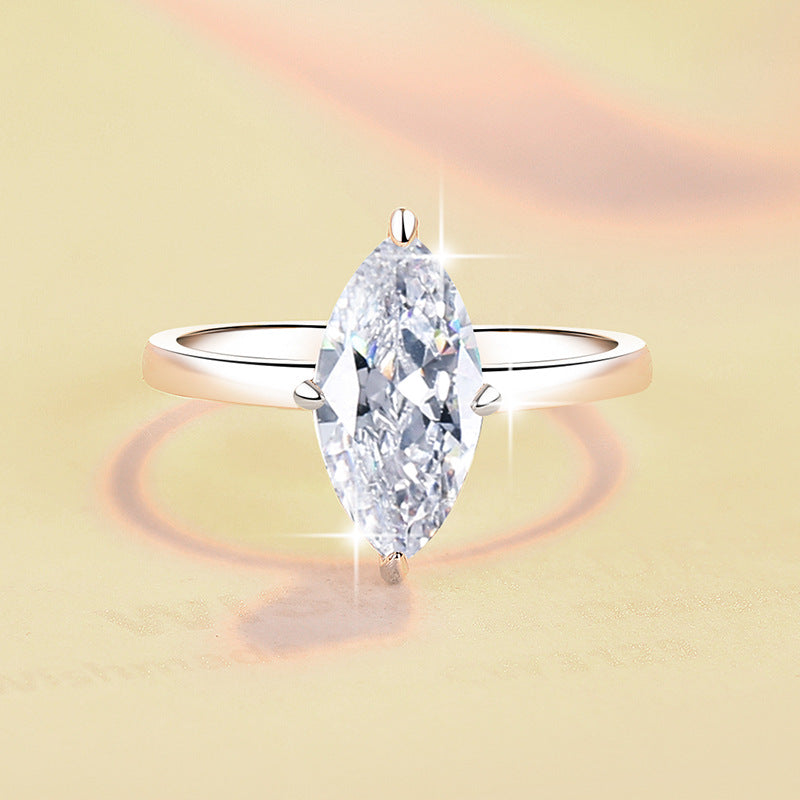 Womens Best-Selling Moissanite Casual Ring