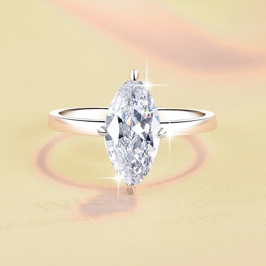 Womens Best-Selling Moissanite Casual Ring