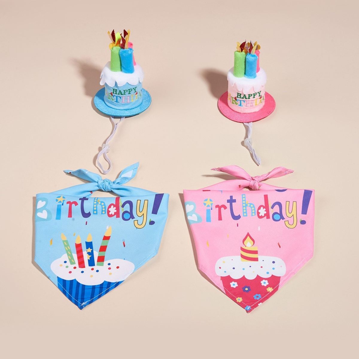 Creative Printing Dog Triangular Binder Birthday Saliva Towel Accessories