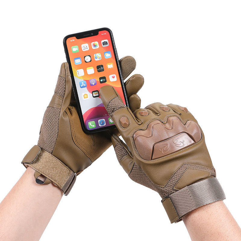 Tactical Gloves Mens Full-Finger Outdoor Cycling Fitness Sports